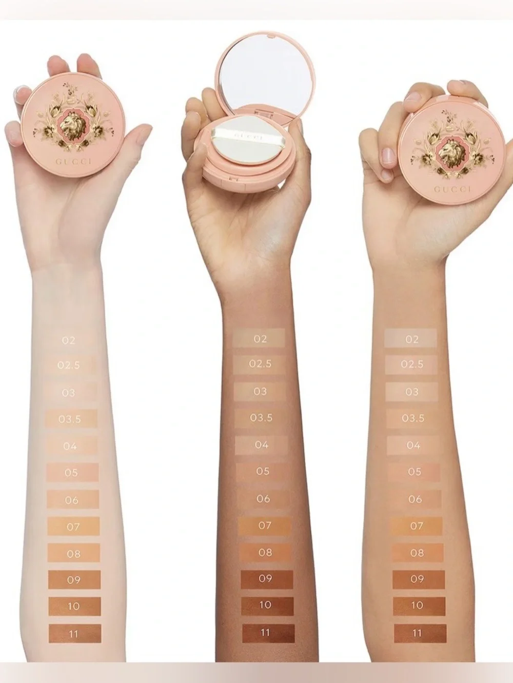 GUCCI Cushion De Beauté  Compact Foundation SPF Color 02.5